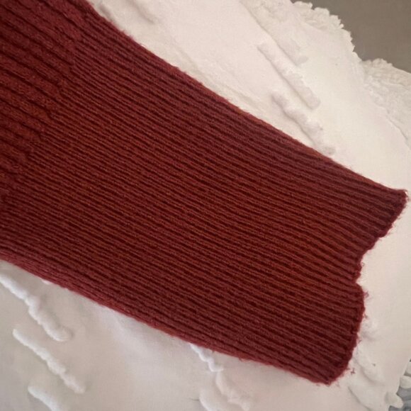 Truth by Republic Rust Ribbed Button Front Cardigan Size Small - Picture 5 of 8